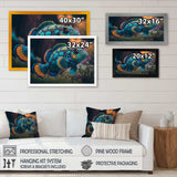 Beautiful Mandarin Fish In Shades Of Blue II