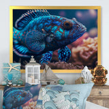 Beautiful Mandarin Fish In Shades Of Blue III