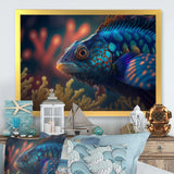 Beautiful Mandarin Fish In Shades Of Blue IV