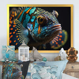 Beautiful Mandarin Fish In Shades Of Blue V