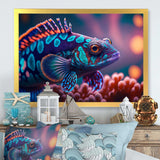 Beautiful Mandarin Fish In Shades Of Purple