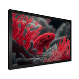 Black And Red Tropical Fish VI