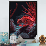 Tropical Fish In Shades Of Red And Blue II