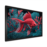 Tropical Fish In Shades Of Red And Blue III