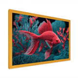 Tropical Fish In Shades Of Red And Blue III