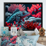 Tropical Fish In Blue And Red I