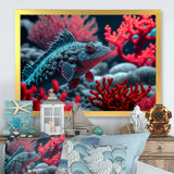 Tropical Fish In Blue And Red I