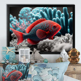 Tropical Fish In Blue And Red III