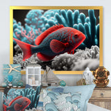 Tropical Fish In Blue And Red III