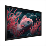 Mysterious Tropical Fish In Blue And Red I