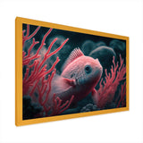 Mysterious Tropical Fish In Blue And Red I