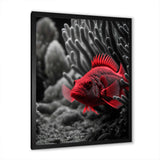 Mysterious Tropical Fish In Blue And Red II