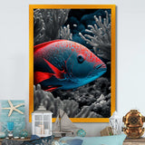 Mysterious Tropical Fish In Blue And Red IV