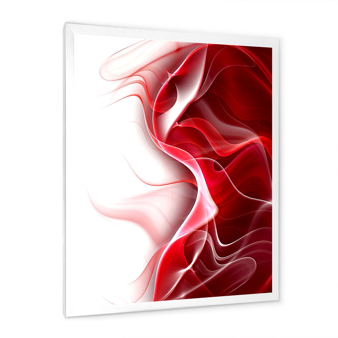 3D Fractal Abstract Design Framed Print Matte White - 1.5" Width