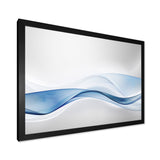 3D Wave of Water Splash Framed Print Vibrant Black - 1.5" Width