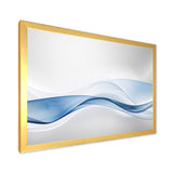 3D Wave of Water Splash Framed Print Vibrant Gold - 1.5" Width