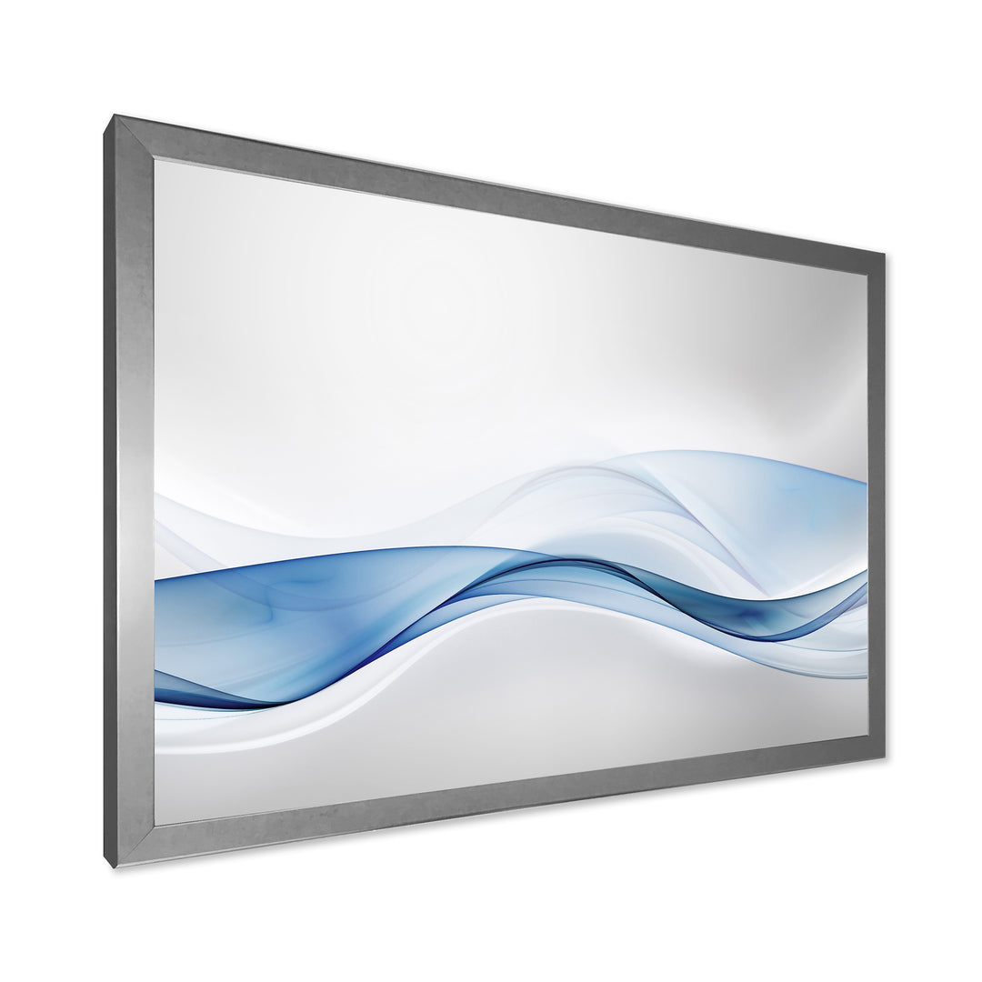 3D Wave of Water Splash Framed Print Matte White - 1.5" Width