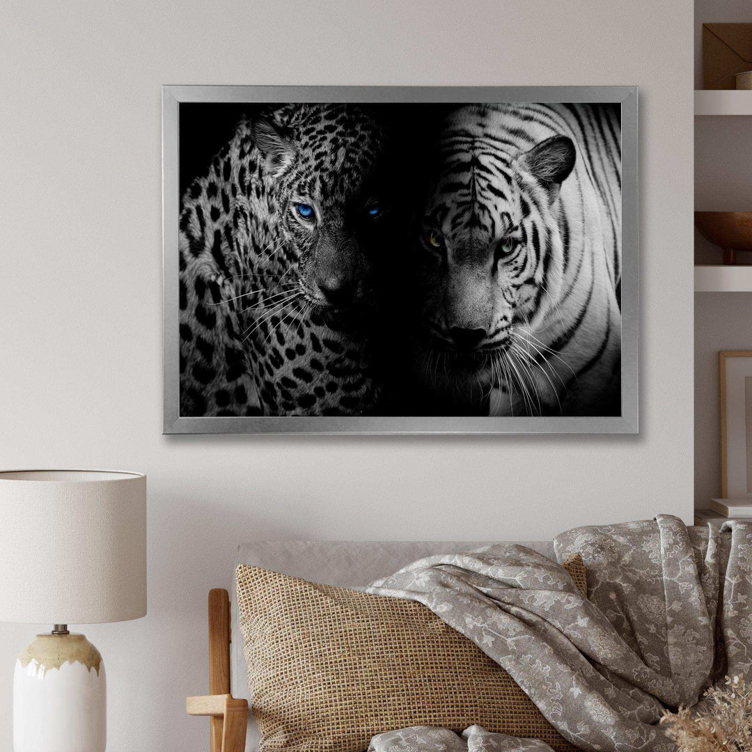 Leopard and Tiger in Black