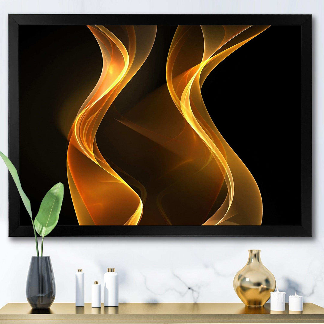 Straight Pink Waves - Modern Bedroom Wall Art