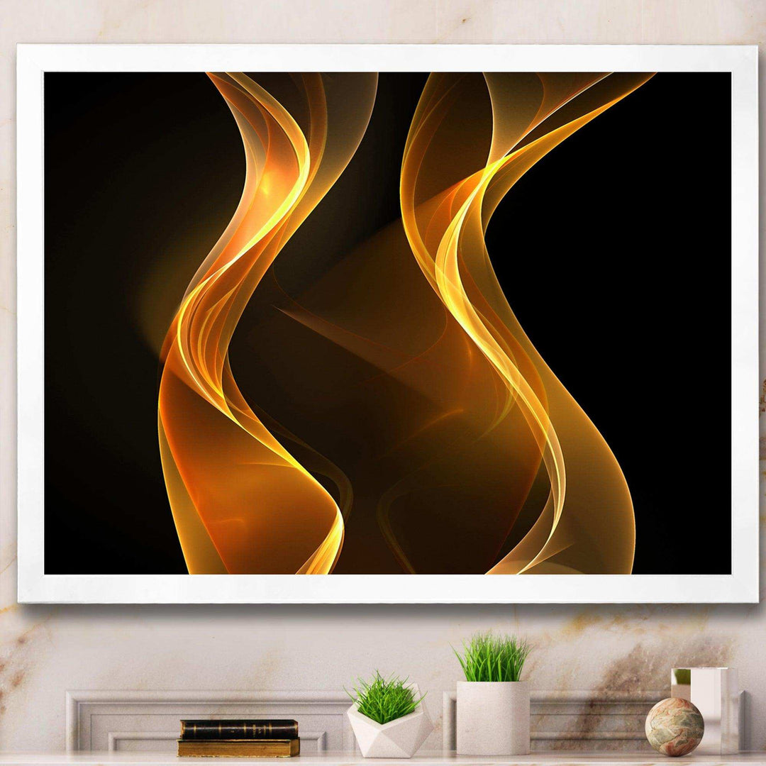 Straight Pink Waves - Modern Bedroom Wall Art