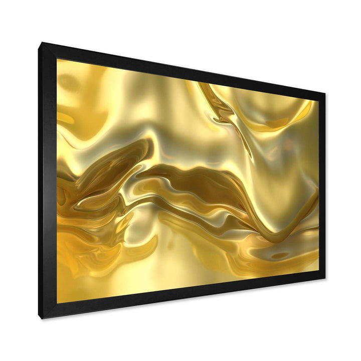Golden Cloth Texture - Modern Living Room Wall Decor
