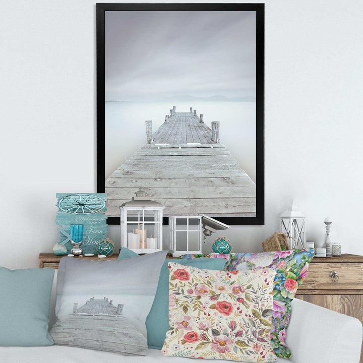 Wooden Pier in Cloudy Mood