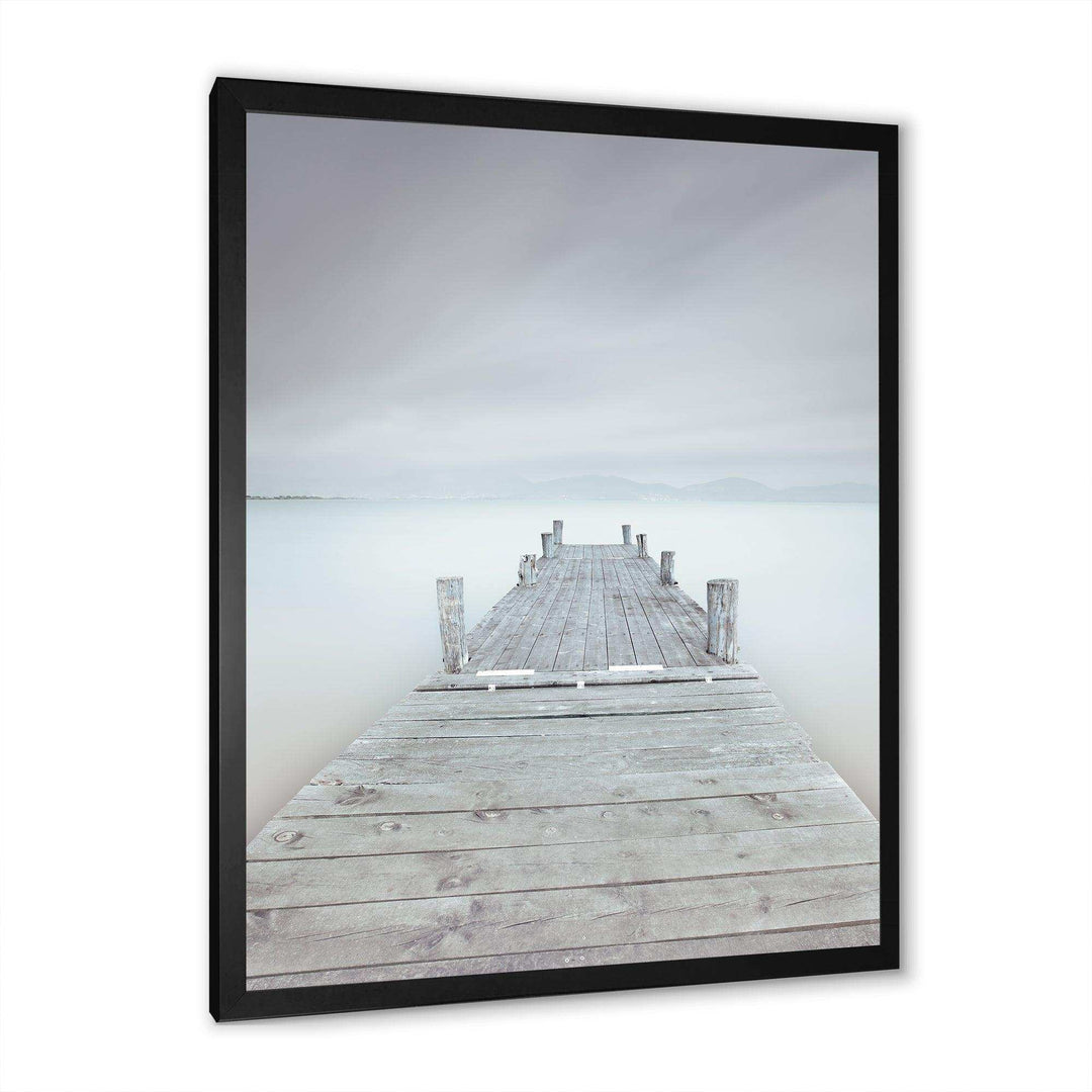 Wooden Pier in Cloudy Mood