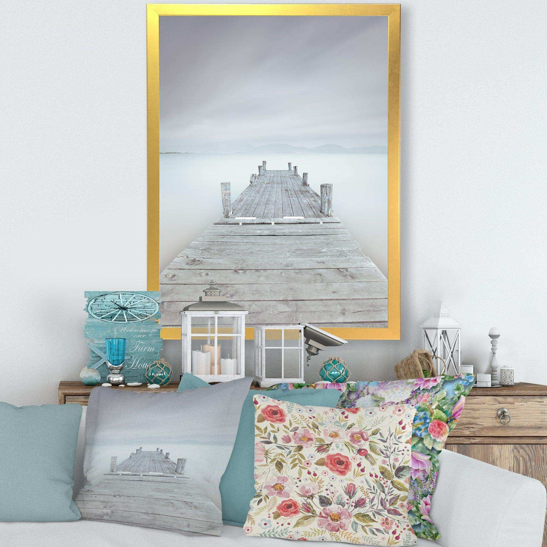 Wooden Pier in Cloudy Mood