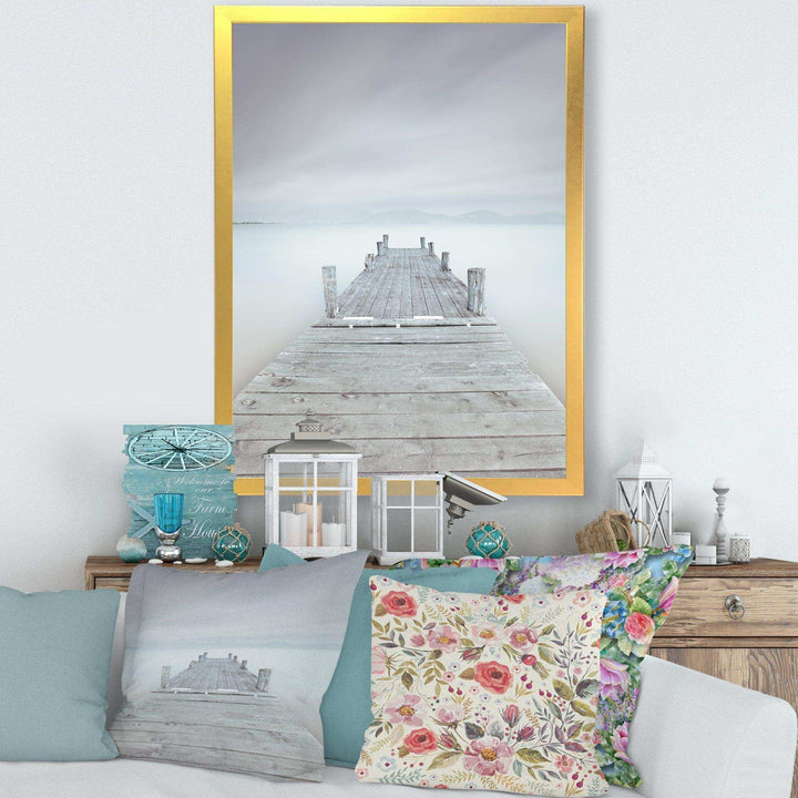 Wooden Pier in Cloudy Mood