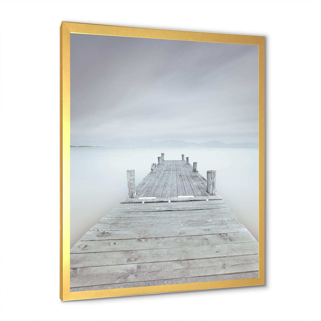Wooden Pier in Cloudy Mood