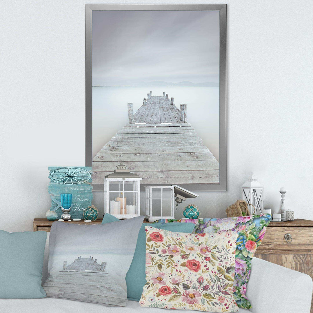 Wooden Pier in Cloudy Mood