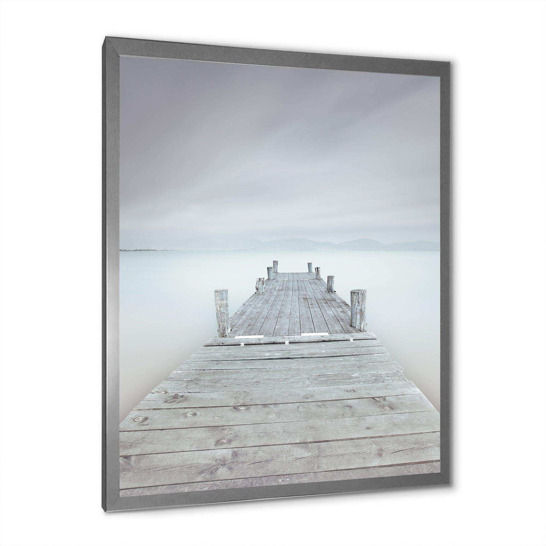 Wooden Pier in Cloudy Mood