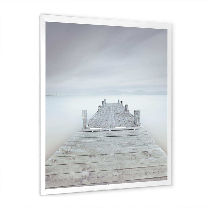 Wooden Pier in Cloudy Mood