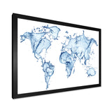 World Map Water Splash