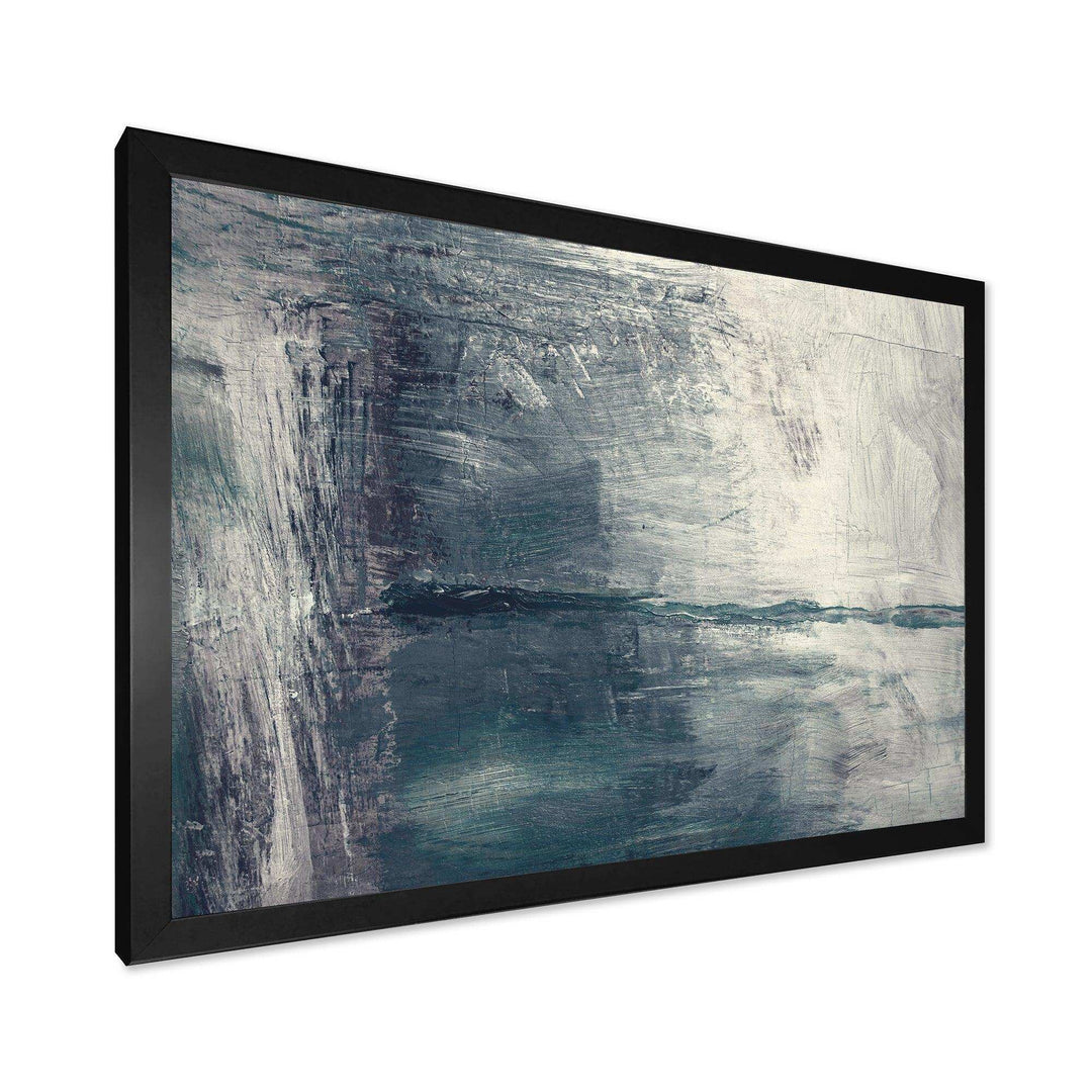 Grey Abstract Pattern Oil - Modern Bedroom Wall Art