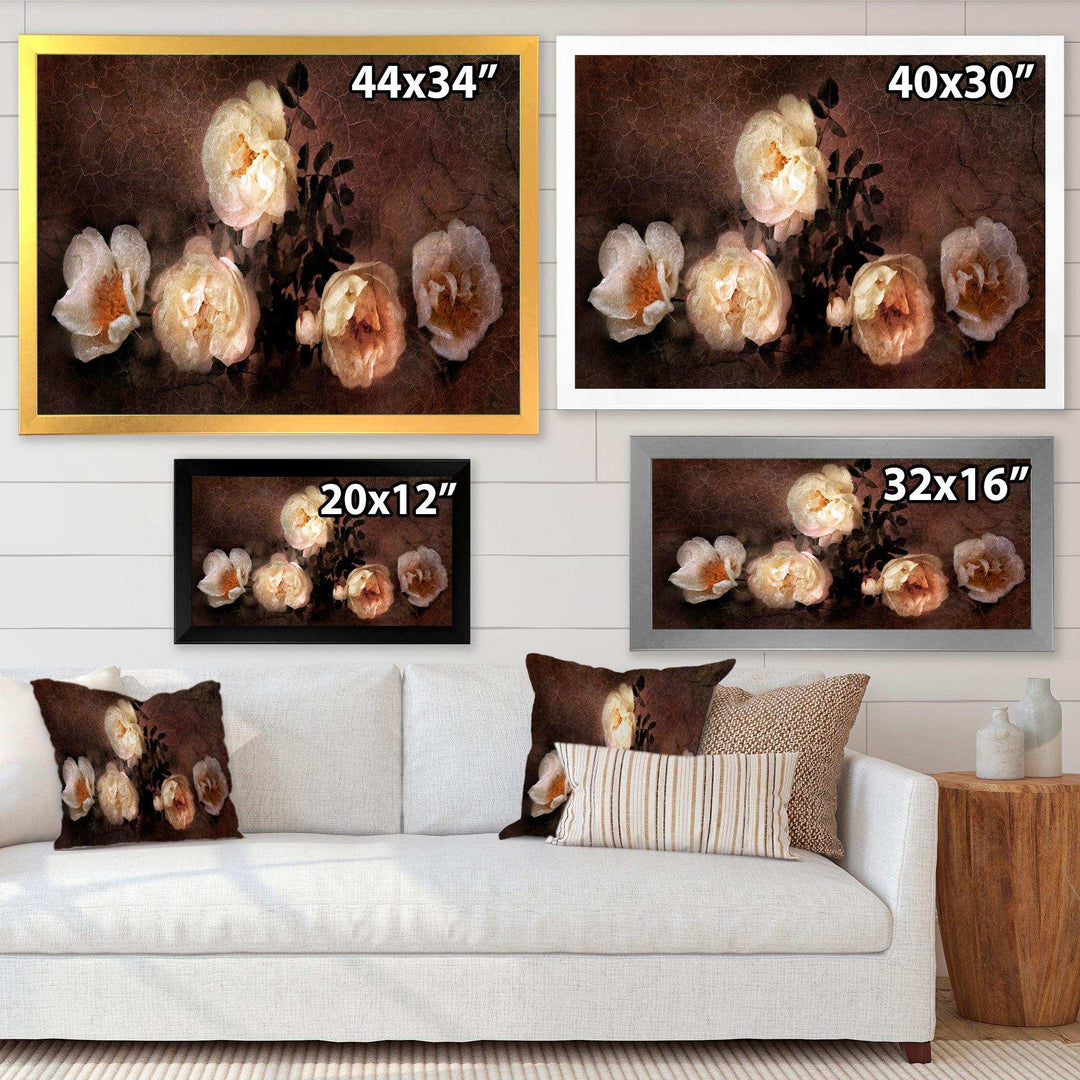 Wild Roses in Old Painting Style