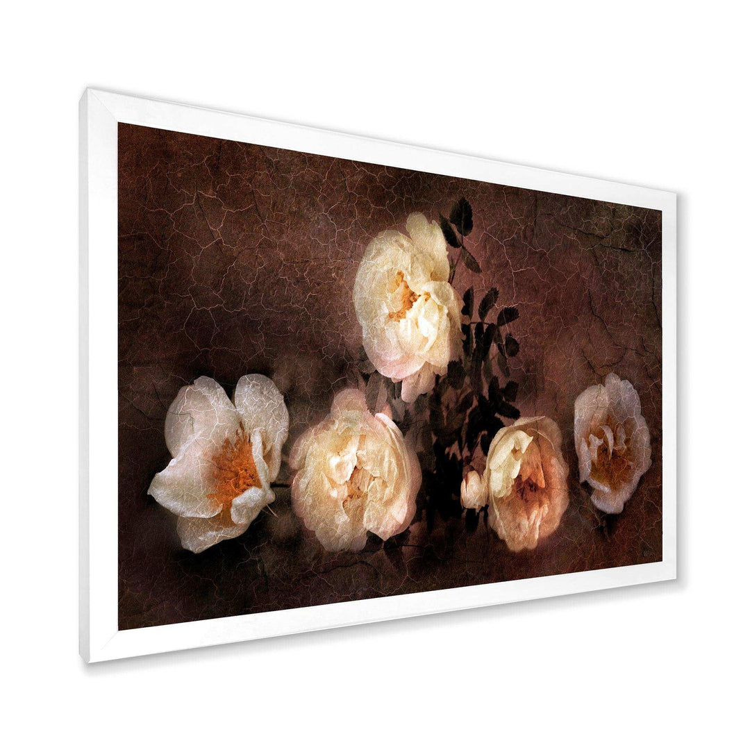 Wild Roses in Old Painting Style