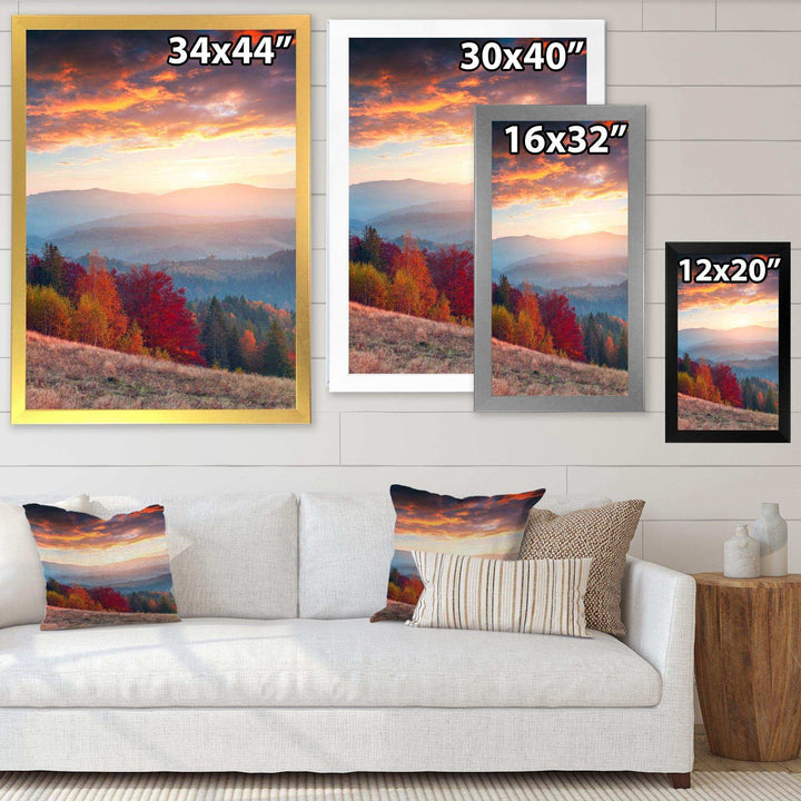 Sunrise in Carpathian Mountains