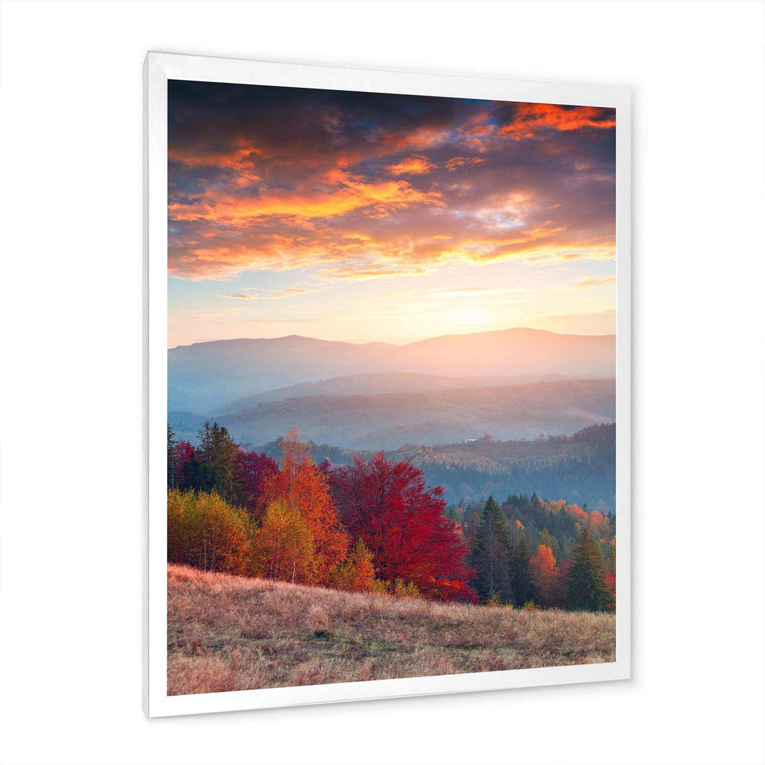 Sunrise in Carpathian Mountains
