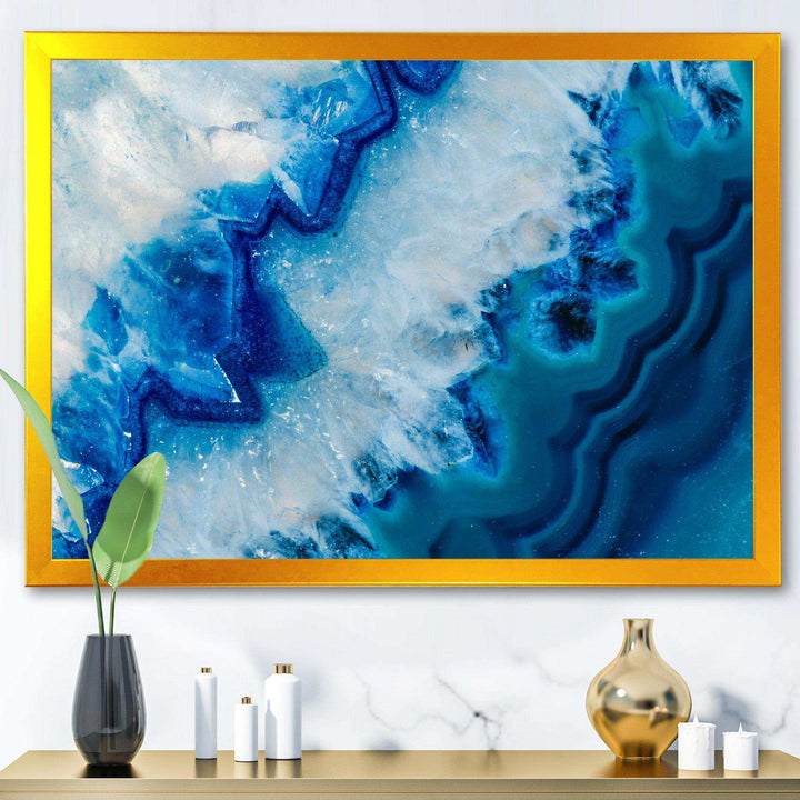 Geode Slice Macro - Modern Living Room Wall Decor