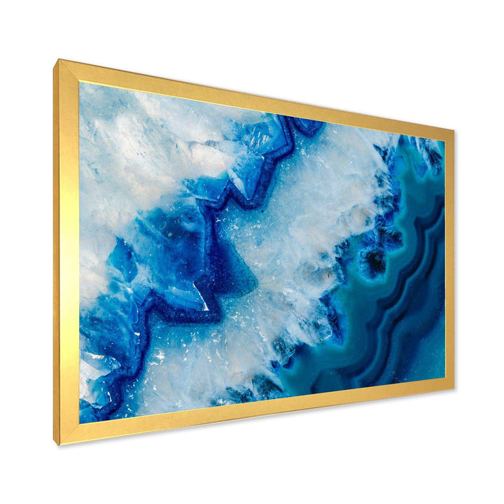 Geode Slice Macro - Modern Living Room Wall Decor