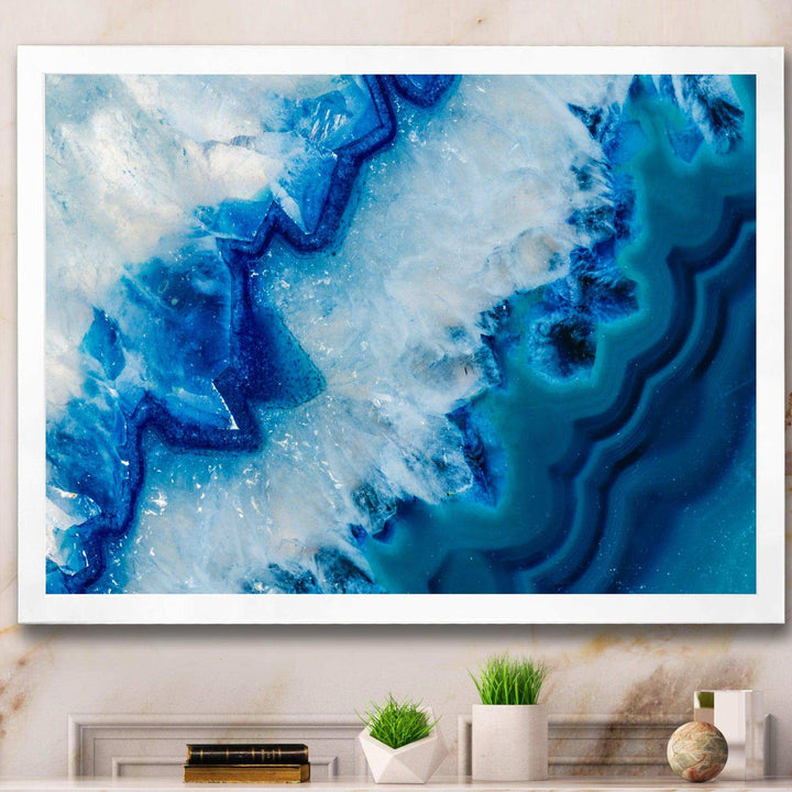 Geode Slice Macro - Modern Living Room Wall Decor