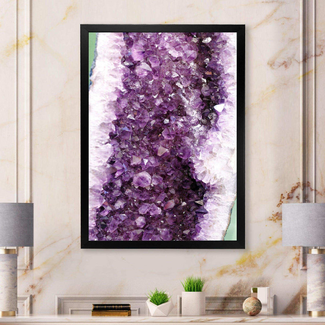 Purple Precious Stones - Modern Bedroom Wall Art