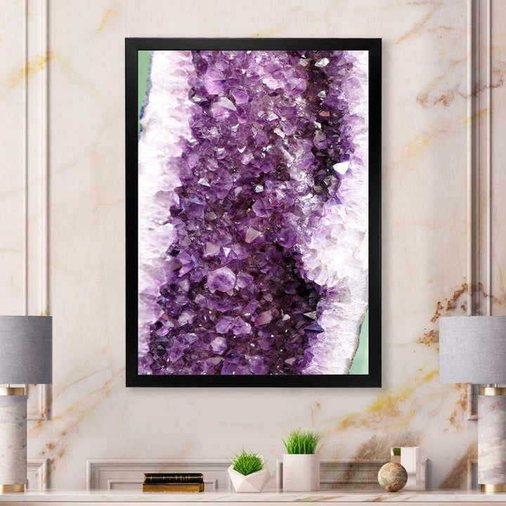 Purple Precious Stones - Modern Bedroom Wall Art