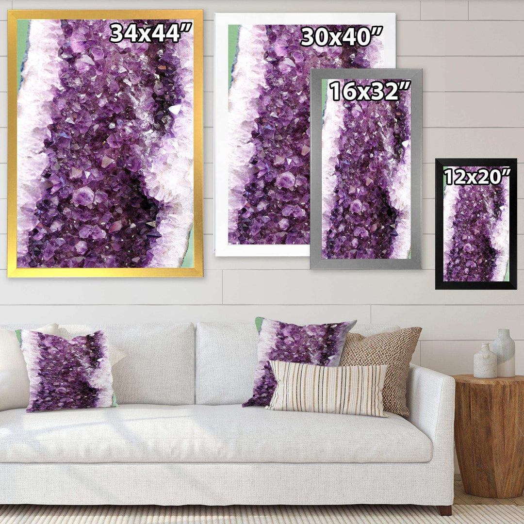 Purple Precious Stones - Modern Bedroom Wall Art