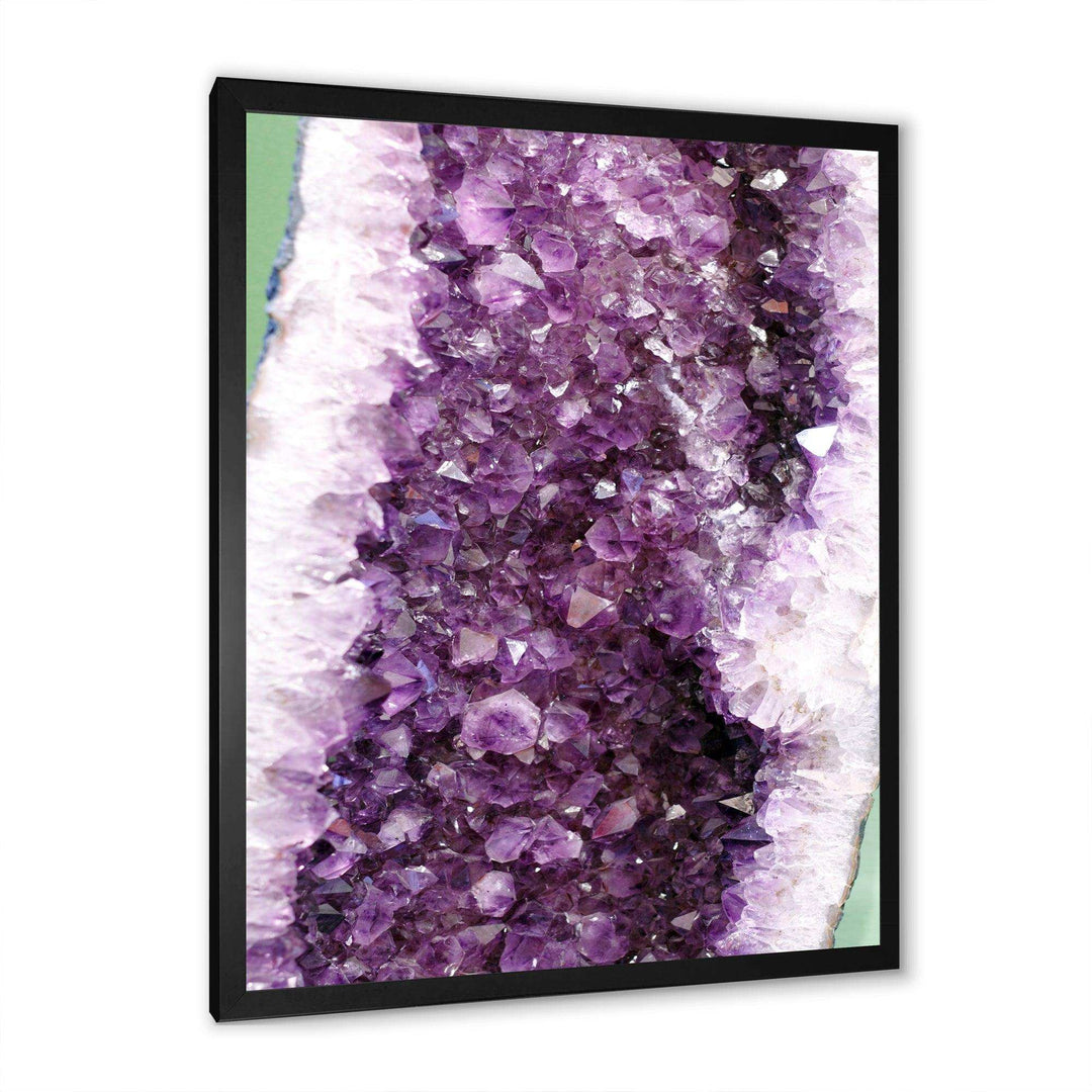 Purple Precious Stones - Modern Bedroom Wall Art