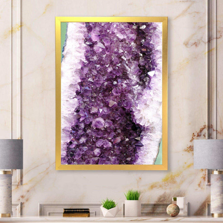 Purple Precious Stones - Modern Bedroom Wall Art