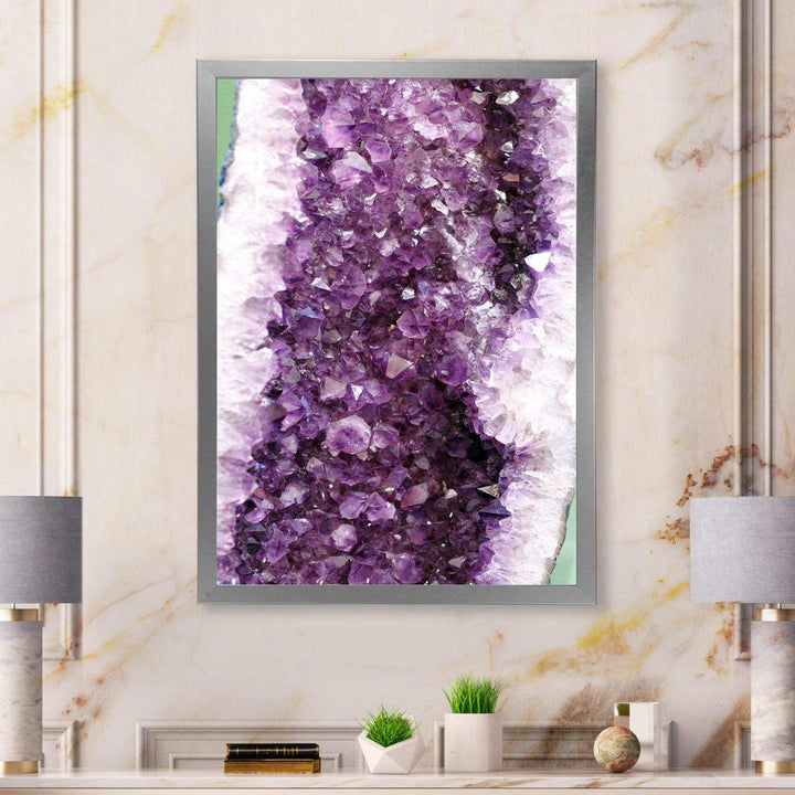 Purple Precious Stones - Modern Bedroom Wall Art
