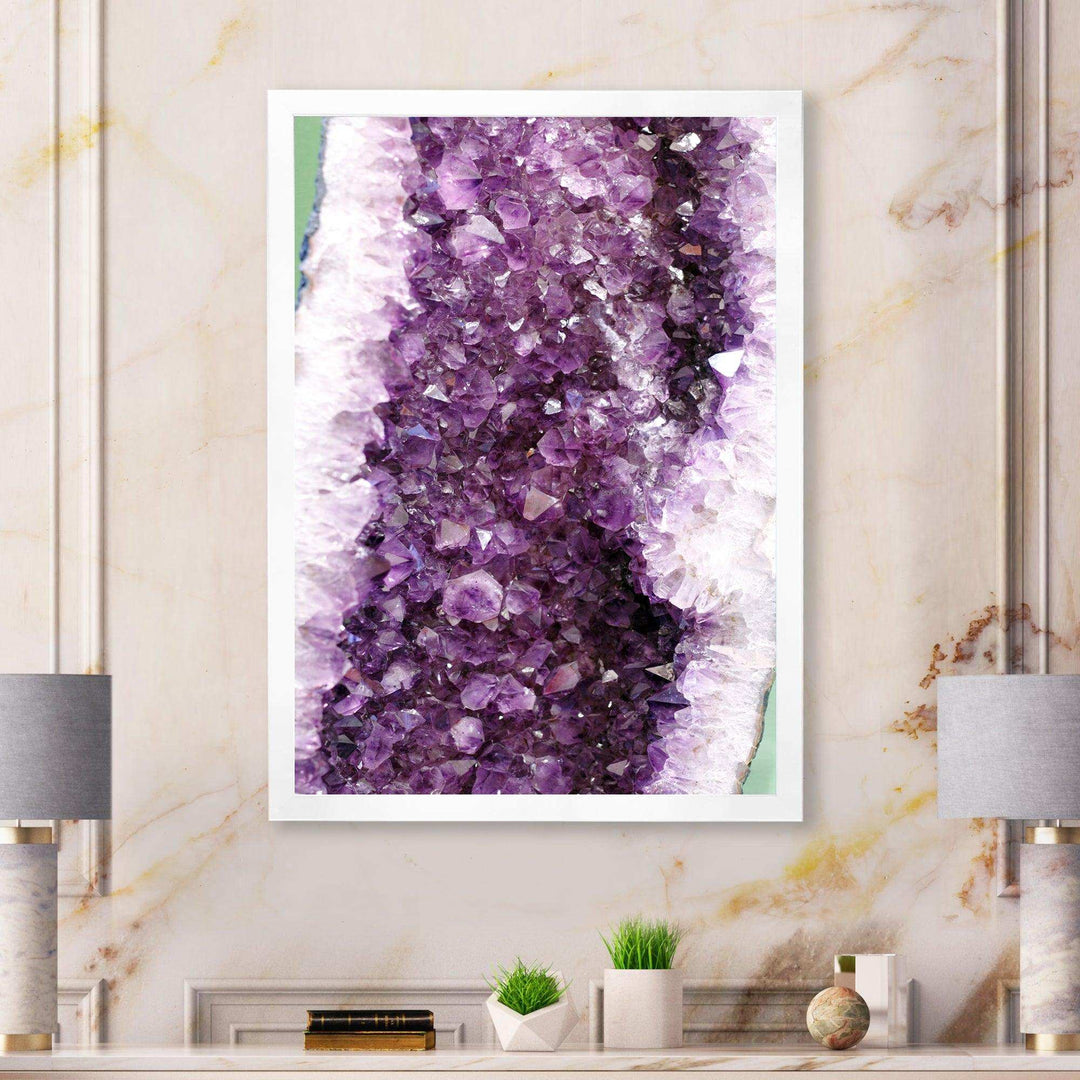 Purple Precious Stones - Modern Bedroom Wall Art