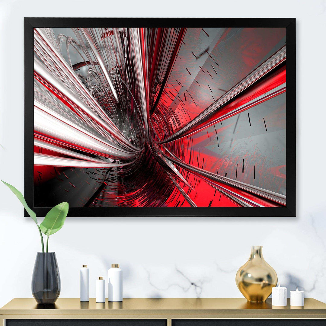 Fractal Deep into Middle - Modern Living Room Wall Decor